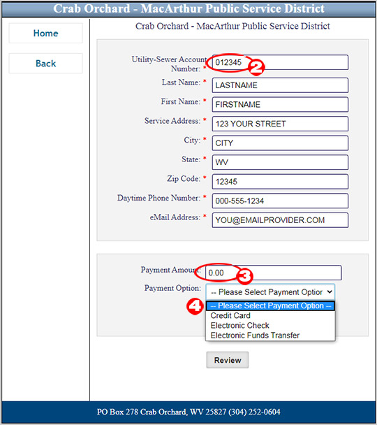 Bill Payment Payment Screen 2